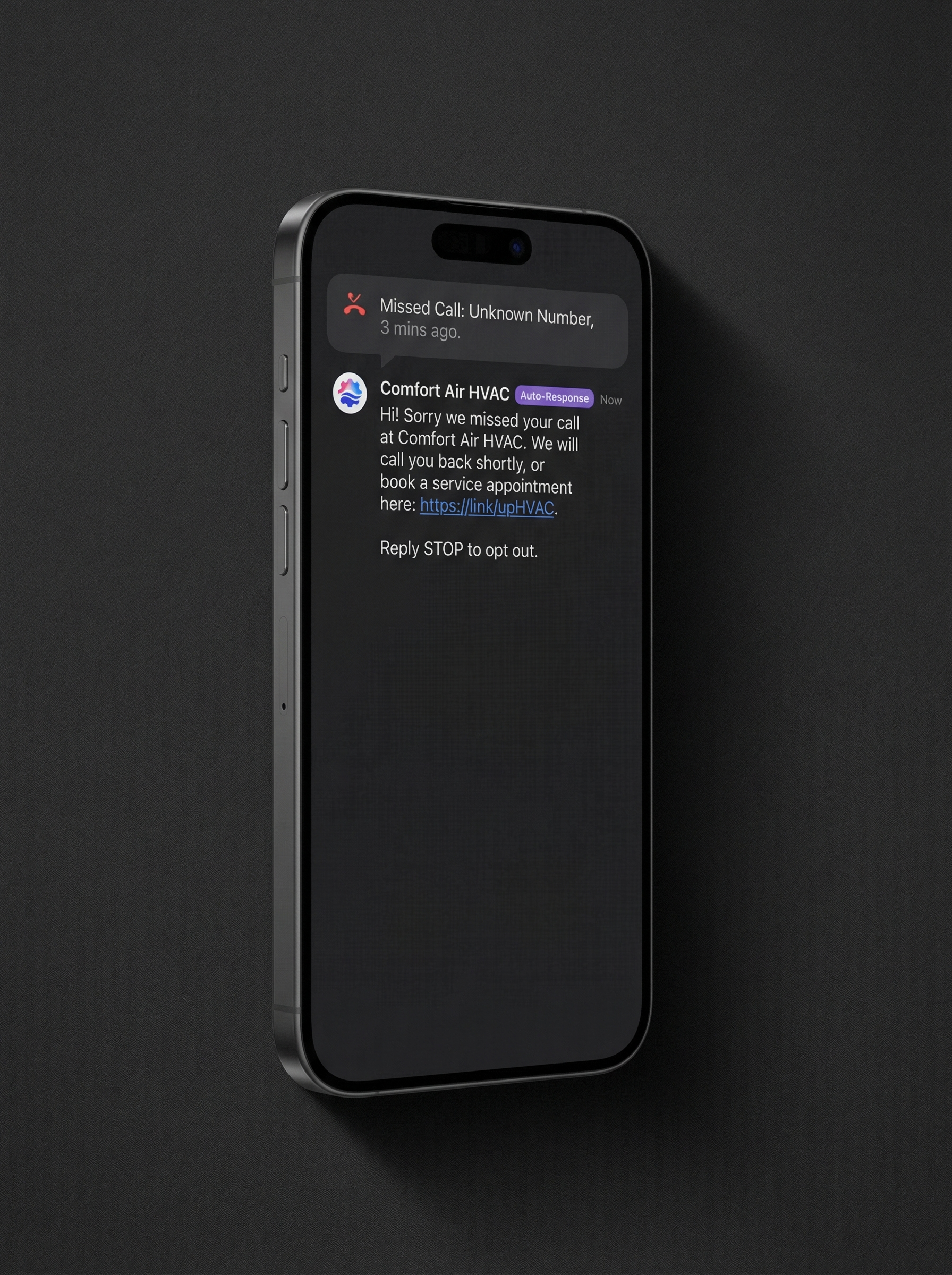 Missed Call Text-Back — Proactium